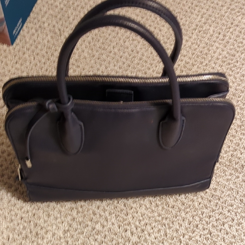 Urban Expressions Laptop Tote Navy Blue